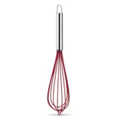 Batedor Manual Fio de Silicone Vermelho 30cm Brinox