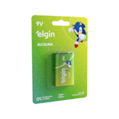 Bateria Alcalina 9V Elgin