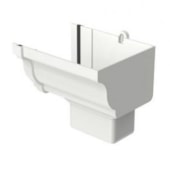 Bocal Direito para Condutor Retangular Branco Aquapluv Style Tigre