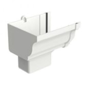 Bocal Esquerdo para Condutor Retangular Branco Aquapluv Style Tigre