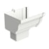 Bocal Esquerdo para Condutor Retangular Branco Aquapluv Style Tigre