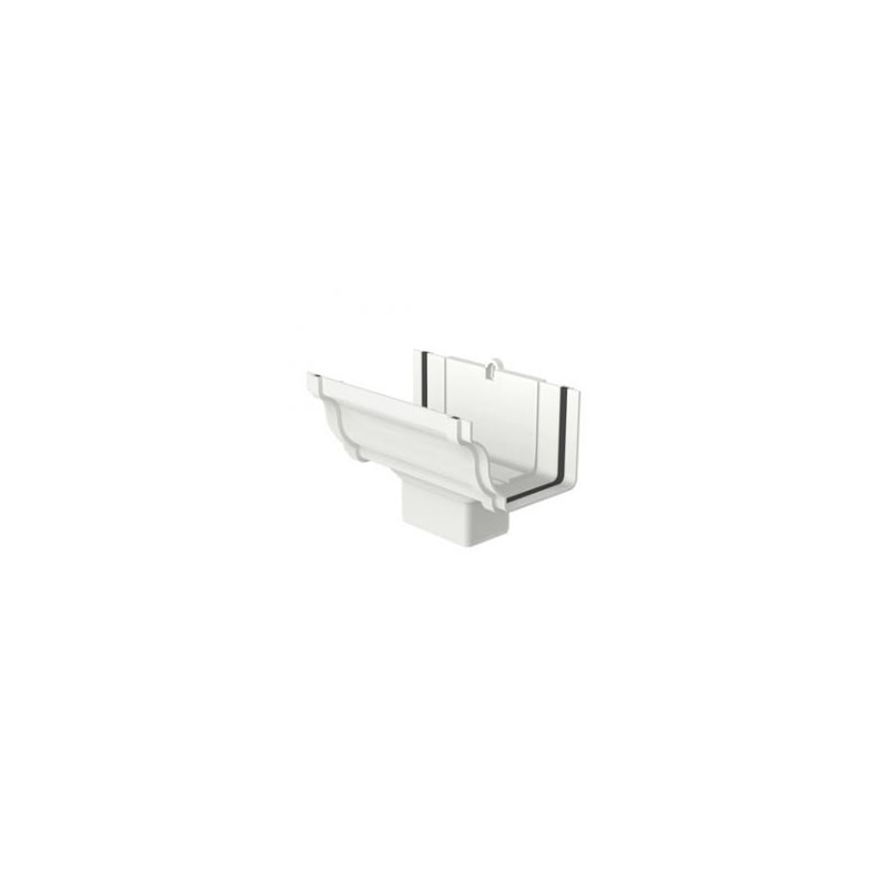 Bocal para Condutor Retangular Branco Aquapluv Style Tigre