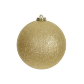 Bola com Glitter Ouro 15cm Cromus