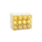 Bolas Decorativas Ouro 24 Peças Cromus 