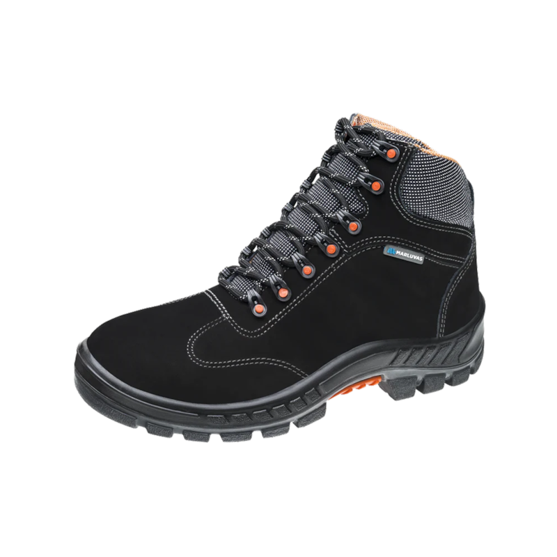 Bota de Couro Nubuck Tamanho 35 Preto Marluvas