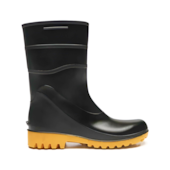 Bota de PVC Tamanho 44 Cano Curto Preto/Amarelo Bracol