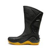 Bota Motosafe Preta e Amarelo Tamanho 37 Bracol