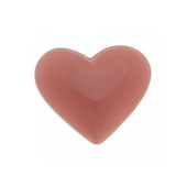 Bowl Cerâmica Heart Rosa 14x13x5cm Lyor