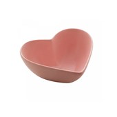 Bowl Cerâmica Heart Rosa 18x16x6cm Lyor