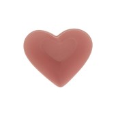 Bowl Cerâmica Heart Rosa 21x21x7cm Lyor