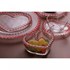 Bowl de Cristal Coração Borda Rosa 13,5x12,5x5cm Lyor