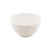 Bowl de Porcelana Butterfly Flower Branco 14cm X 14cm X 7,5cm Lyor
