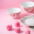 Bowl de Porcelana Pink Garden 12x6,5cm Lyor