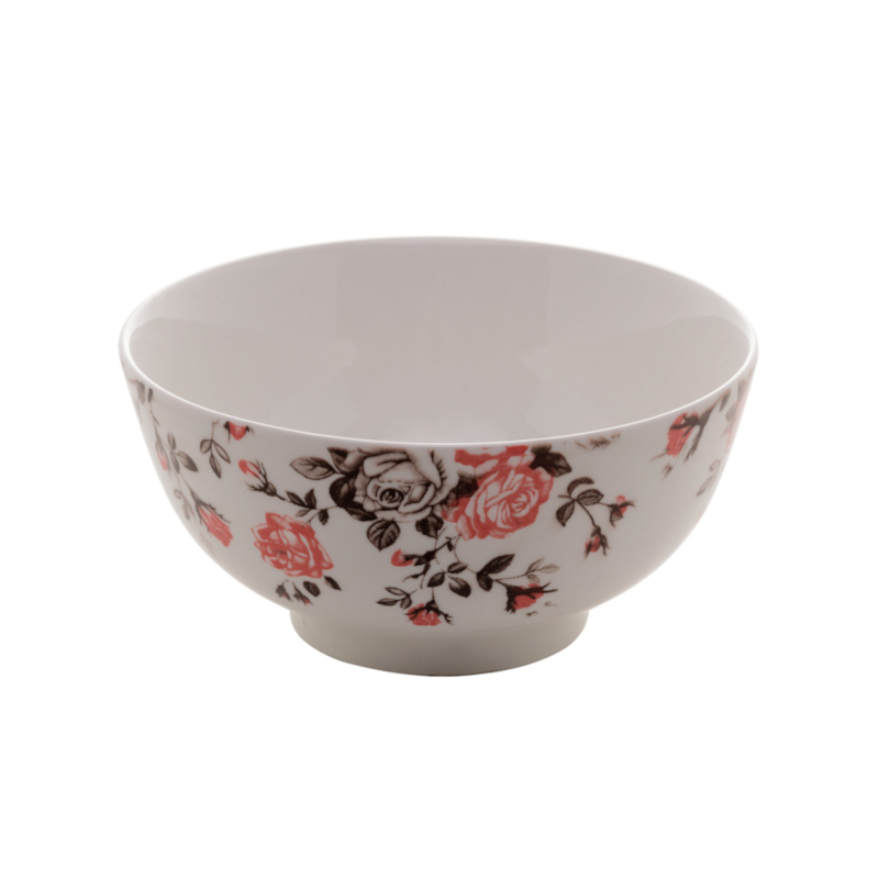 Bowl de Porcelana Pink Garden 12x6,5cm Lyor