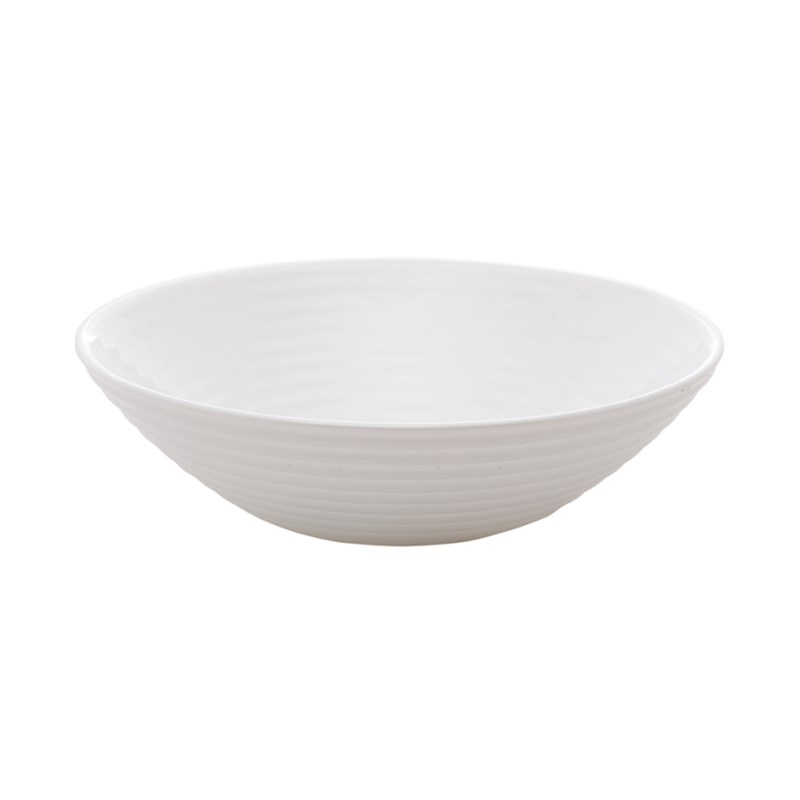 Bowl  de Vidro Temperado Harena Branco 20cm Lyor