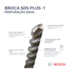 Broca SDS Plus-1 para Concreto 10mm 100x160mm Bosch