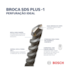 Broca SDS Plus-1 para Concreto 14mm 200x260mm Bosch