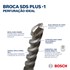 Broca SDS Plus-1 para Concreto 18mm 200x260mm Bosch