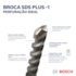 Broca SDS Plus-1 para Concreto 18mm 200x260mm Bosch