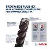Broca SDS Plus-5X para Concreto Ø10x50x110mm Bosch