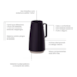Bule Térmico Exata Preto 500ml Tramontina
