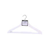 Cabide de Madeira Branco Kit 3 Peças Casa Ok