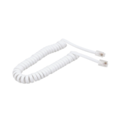 Cabinho Espiral para Telefone RJ11 4x4 Branco 1,8m A.Santos