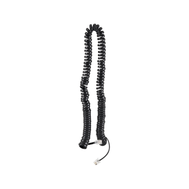 Cabinho Espiral para Telefone RJ11 4x4 Preto 1,8m A.Santos