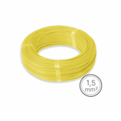 Cabo Flexível 1,5mm Amarelo Rolo com 100 Metros