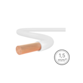 Cabo Flexível 1,5mm² Branco 1 Metro Cabo Flexível 1,5mm² Branco 1 Metro
