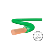 Cabo Flexível 1,5mm² Verde 1 Metro Cabo Flexível 1,5mm² Verde 1 Metro
