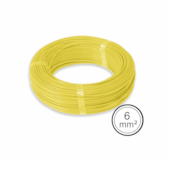 Cabo Flexível 6mm² Amarelo Rolo com 100 Metros