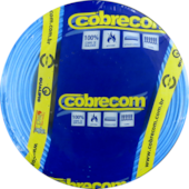Cabo Flexível Antichamas 1,5 mm² Rolo Com 15 Metros 750V 1 Condutor Azul - Cobrecom Cabo Flexível Antichamas 1,5 mm² Rolo Com 15 Metros 750V 1 Condutor Azul - Cobrecom