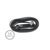 Cabo Liso para Telefone RJ11 6x4 Preto 1,5 Metros A.Santos