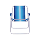 Cadeira Alta de Alumínio Infantil Azul mor