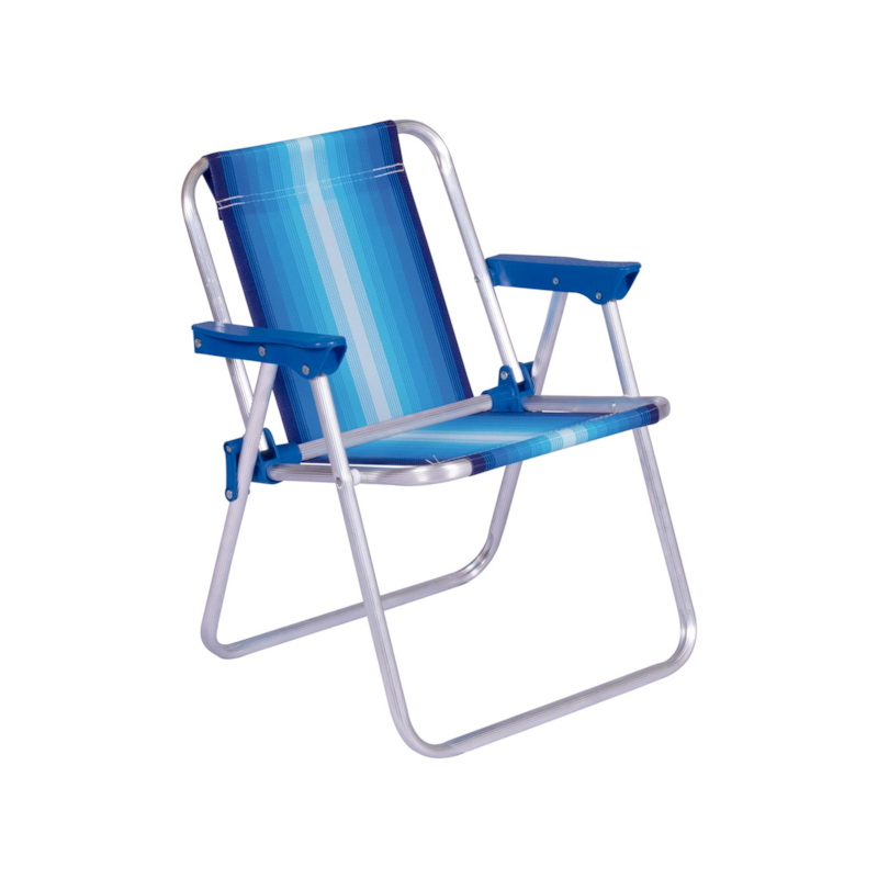 Cadeira Alta de Alumínio Infantil Azul mor