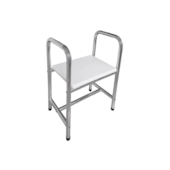 Cadeira Banho Higiênica Dobrável 56x72x38cm Aço Sicmol