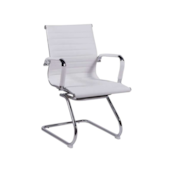 Cadeira de Escritório Branca Base Fixa BF037 W2 Casa Ok Cadeira de Escritório Branca Base Fixa BF037 W2 Casa Ok