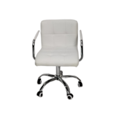 Cadeira de Escritório Branca FM020822 Casa Ok Cadeira de Escritório Branca FM020822 Casa Ok