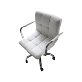 Cadeira de Escritório Couro Branco CJ2510003A Casa Ok