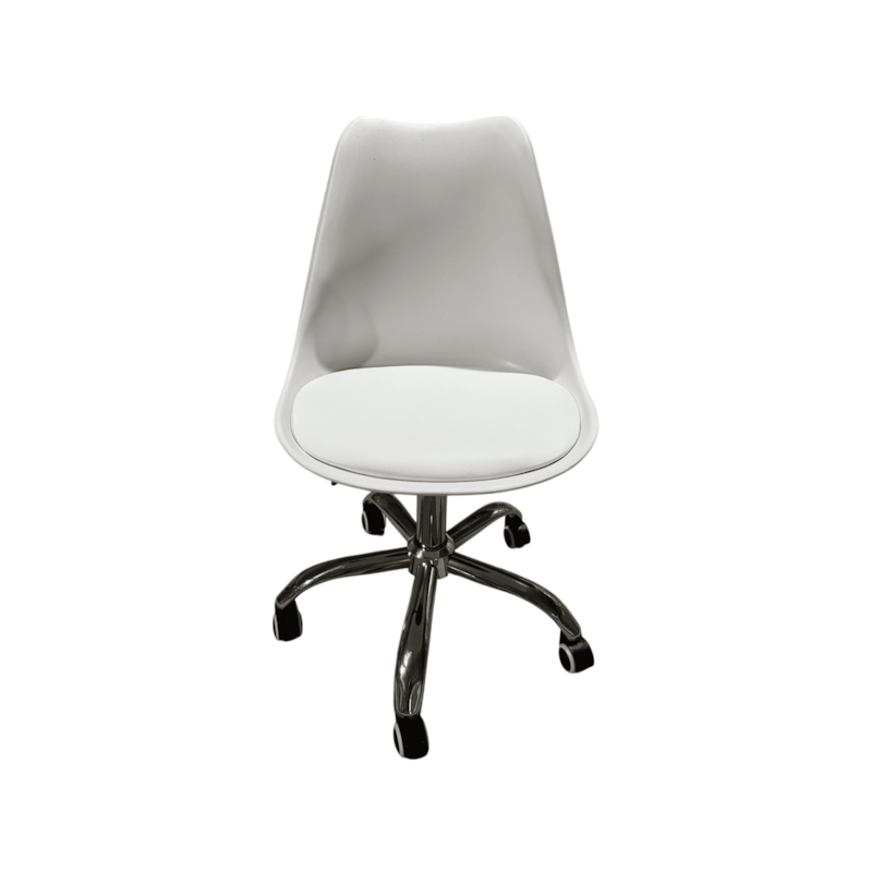 Cadeira de Escritório sem Braço Branca CJ2510002A Casa OK