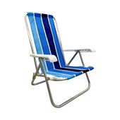 Cadeira de Praia 4 Posições Botafogo (Indicar a cor de preferência no ato do pedido na aba comentários)