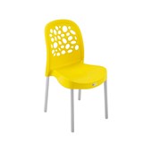 Produto Cadeira Deluxe Amarela Forte Plástico