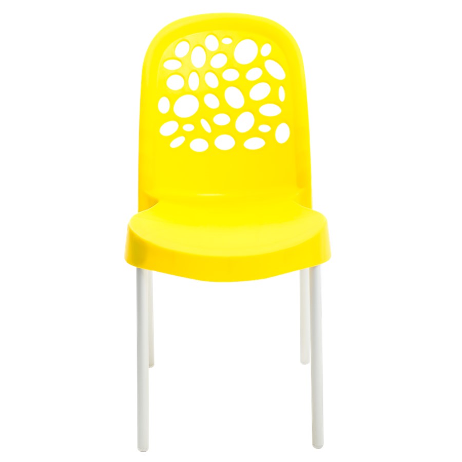 Cadeira Deluxe Amarela Forte Plástico