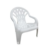 Cadeira Deluxe Relax Branca Forte Plástico