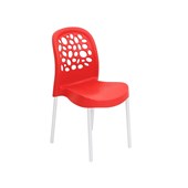 Produto Cadeira Deluxe Vermelha Forte Plástico