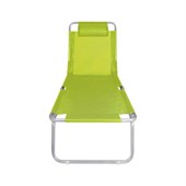 Cadeira Espreguiçadeira em Alumínio Verde Limão Mor