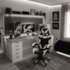 Cadeira Gamer Ergonômica Branco/Preto CJ2510025 Casa Ok