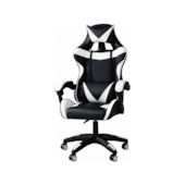 Cadeira Gamer Ergonômica Branco/Preto CJ2510025 Casa Ok