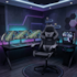 Cadeira Gamer Ergonômica Cinza/Preto CJ2510032 Casa OK